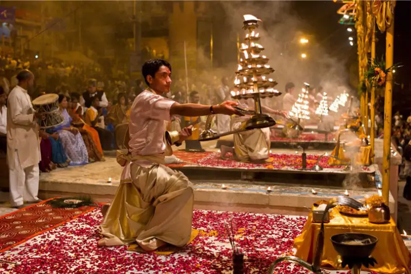 Golden Triangle Tour with Varanasi Ganga Aarti Package